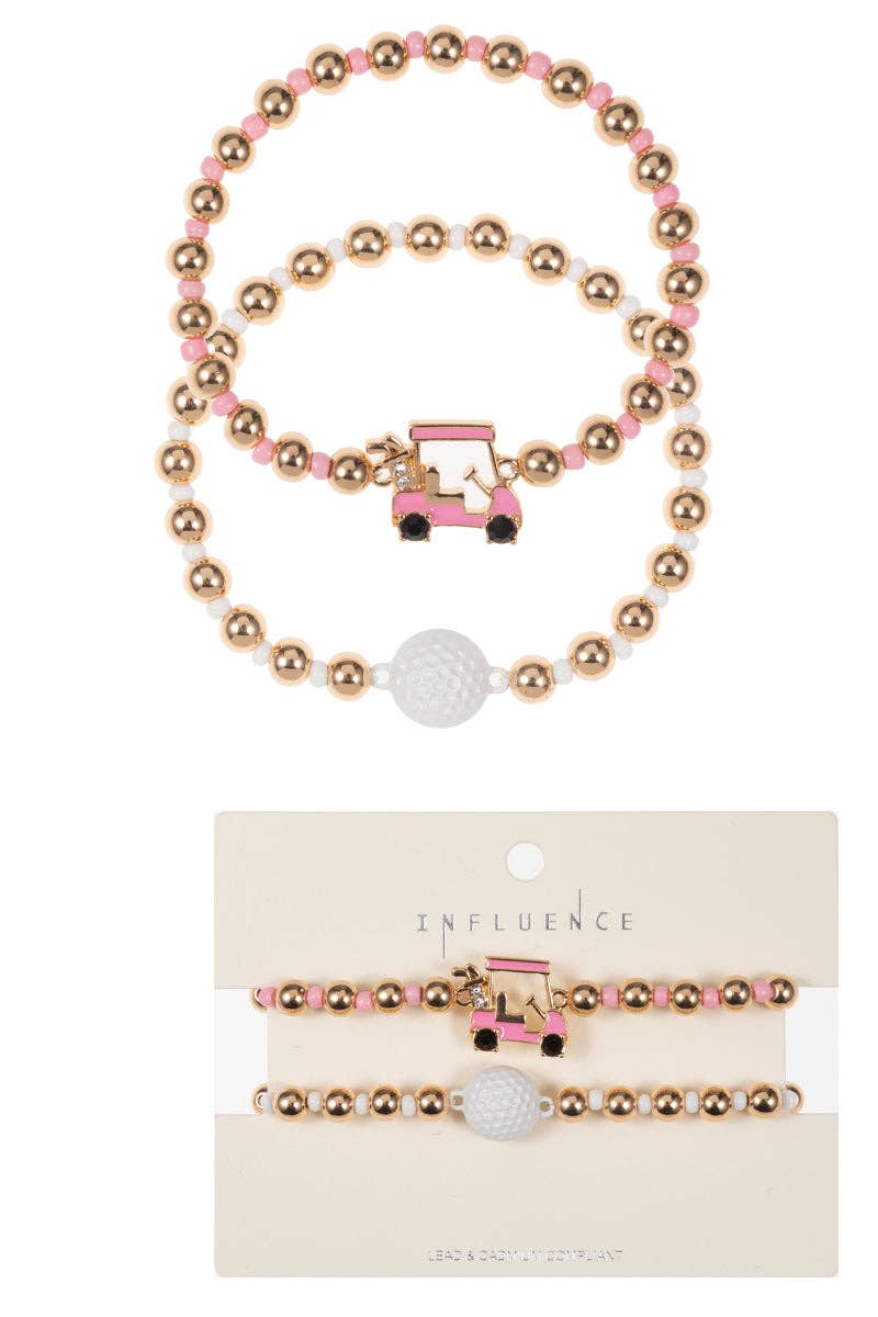 Gameday Golf Cart 2 Set Stretch Bracelet