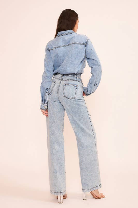 Diamonds and Pearls Jeans - OS