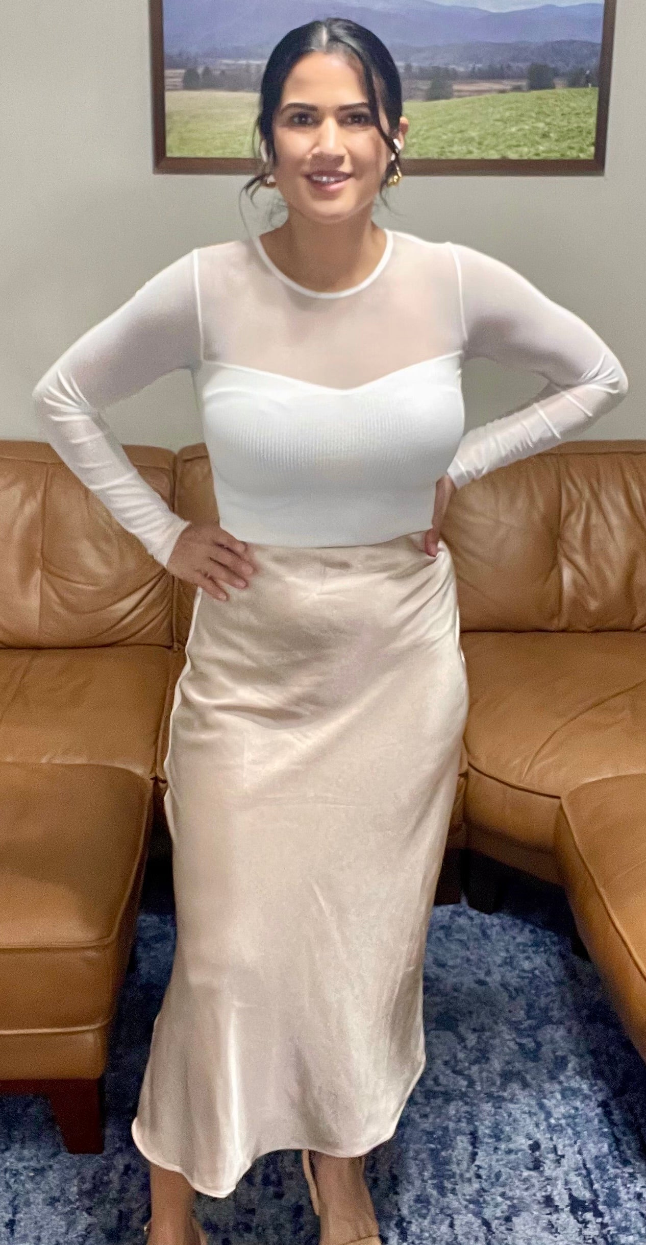 Silky Satin Maxi Skirt