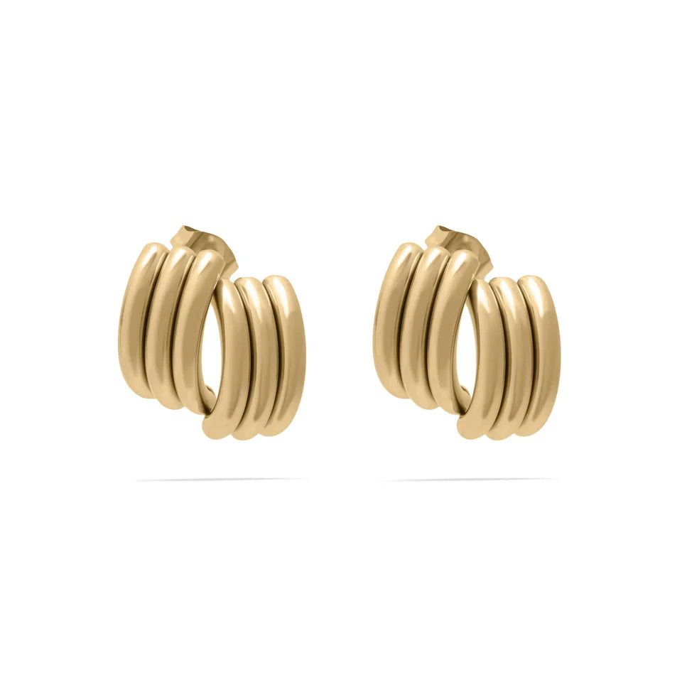 Abstract Stud Earring