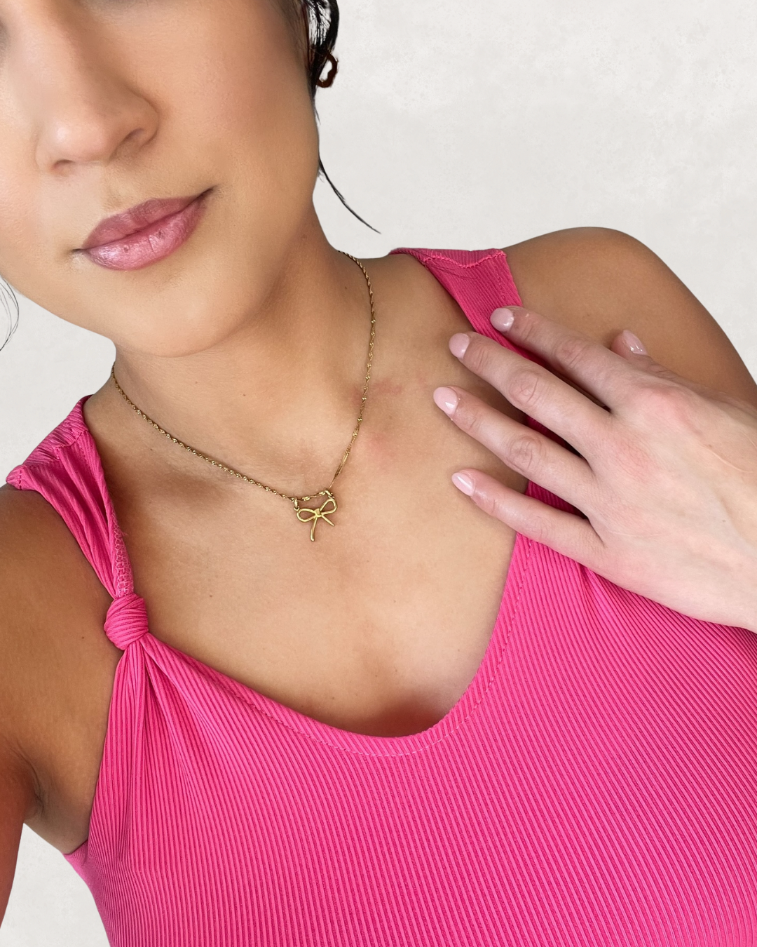 Bow Charm Necklace