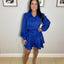 Button Up Fit and Flare Mini Dress- OS