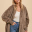 Faux Fur So Soft Plush Hooded Jacket With Pockets - OS