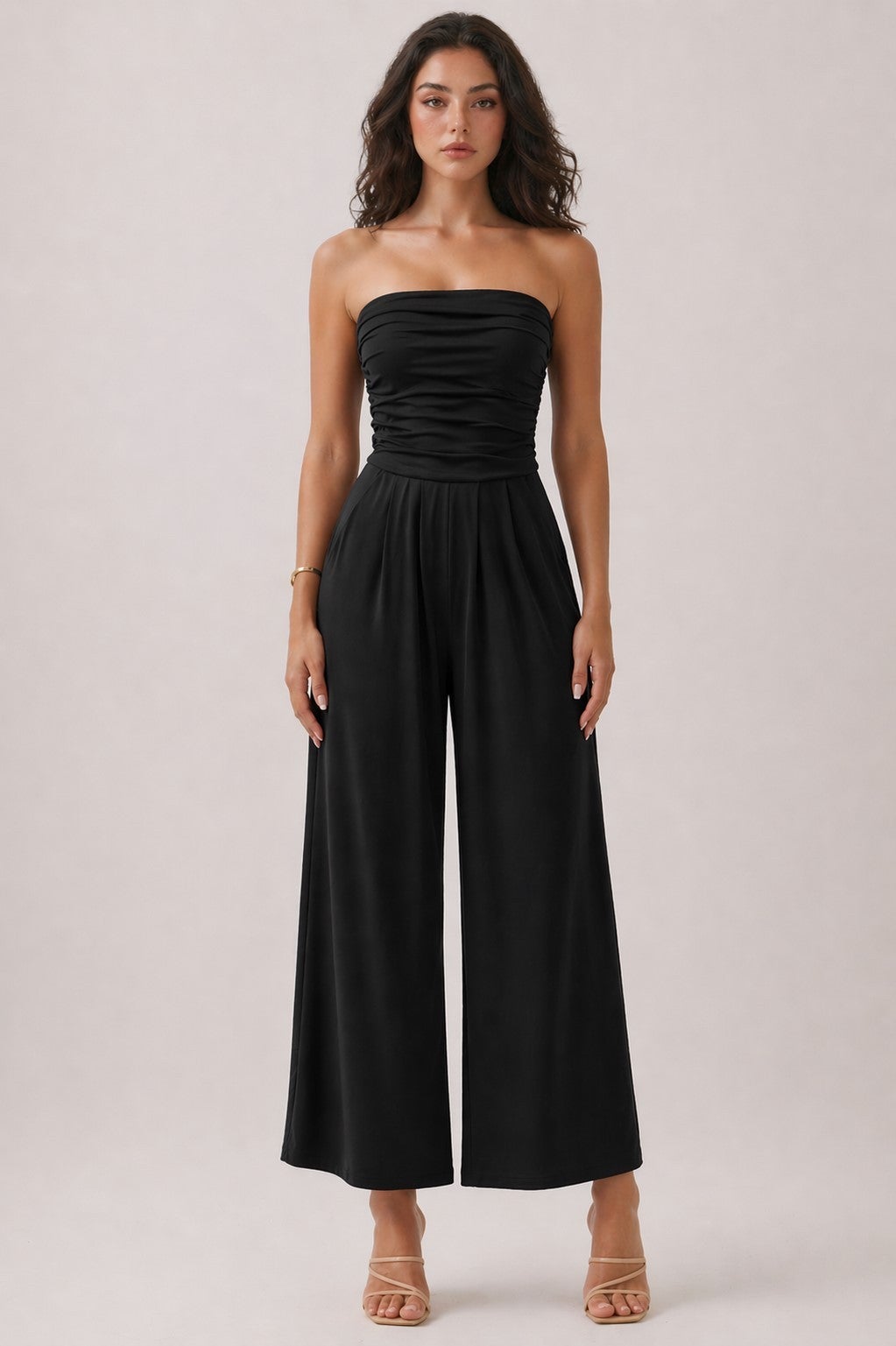 Tube Top Palazzo Romper