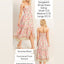 Pink Floral Spaghetti Strap Dress