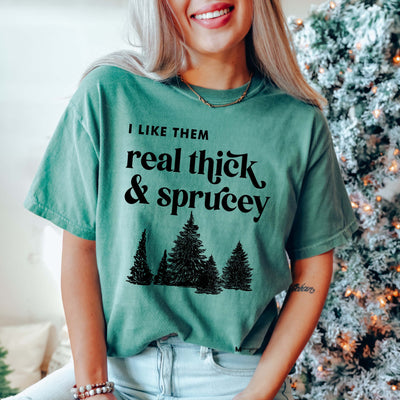 Holiday Graphic Tee Sprucey Trees- OS