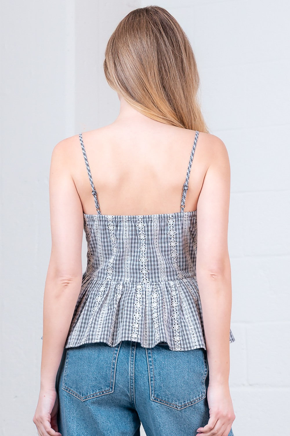 Plaid Ruffle Top
