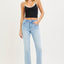 Light Tummy Control High Rise Crop Straight Jeans
