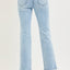 Light Tummy Control High Rise Crop Straight Jeans