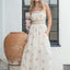 Natural Embroidery Maxi Dress