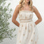 Natural Embroidery Maxi Dress