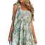 Ila Floral Knotted Strap Smocked Tiered Dress