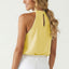 Cord Keyhole Sleeveless Top