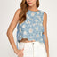 Sunflower Embroidery Detail Tank