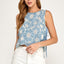 Sunflower Embroidery Detail Tank