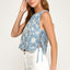 Sunflower Embroidery Detail Tank