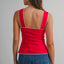 Sweetheart Lace Trim Top