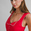 Sweetheart Lace Trim Top