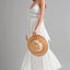 White Lace Trim Midi Dress