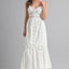 White Lace Trim Midi Dress