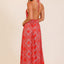 Bandana Print Halter Maxi Dress
