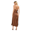 Wild Baby Cowl Neck Criss Cross Maxi Dress