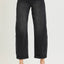 Black Barrel Crop Jeans