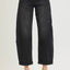 Black Barrel Crop Jeans