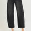 Black Barrel Crop Jeans