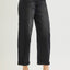 Black Barrel Crop Jeans