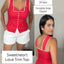 Sweetheart Lace Trim Top