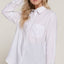 Long Sleeve Linen Blend Shirt- OS