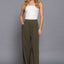 Pin Stripe Woven Straight Pants- OS