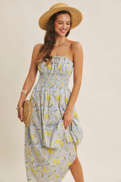 Lemon Blossom Tube Dress