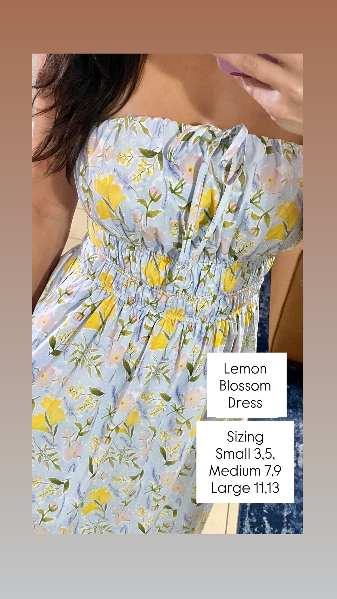Lemon Blossom Tube Dress