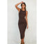 High Crew Racerback Midi Dress