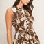 Floral Fall Printed Midi Dress-OS