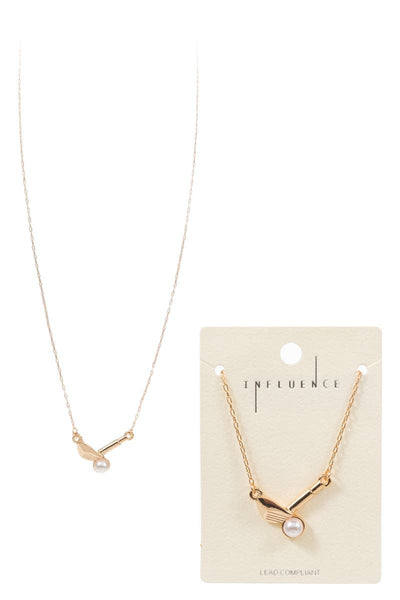 Golf Club Pearl Short Necklace OS