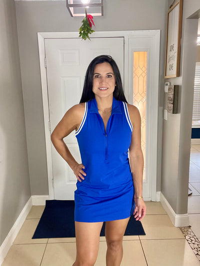 Ace Polo Dress: Monaco Blue