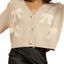 All over bow crop cardigan 