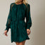 Emerald Long Sleeve Mini Dress