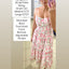 Pink Floral Spaghetti Strap Dress