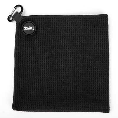 Black Magnetic Golf Towel