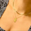 Sunburst Chain Necklace- OS