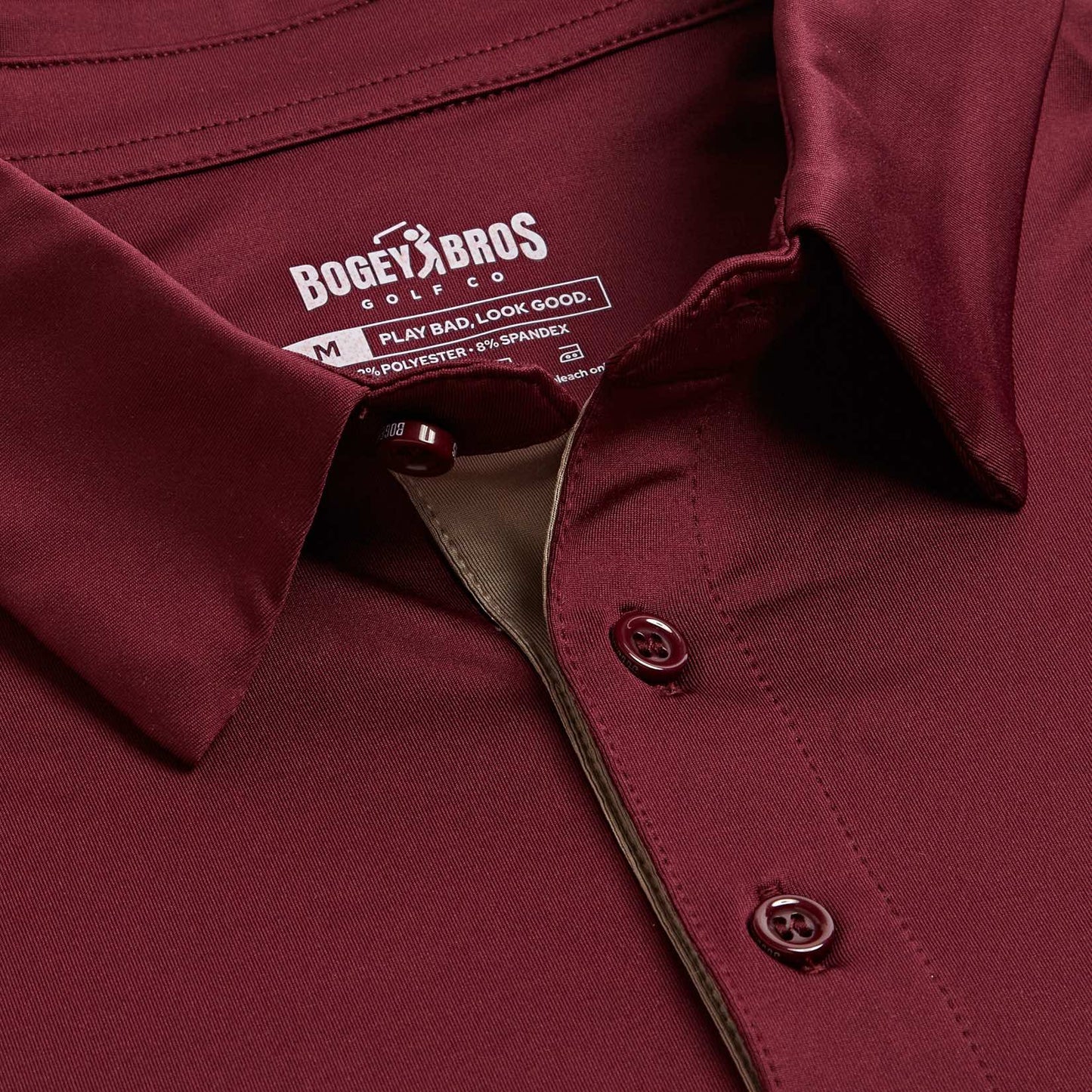 Solid Maroon - Golf Polo
