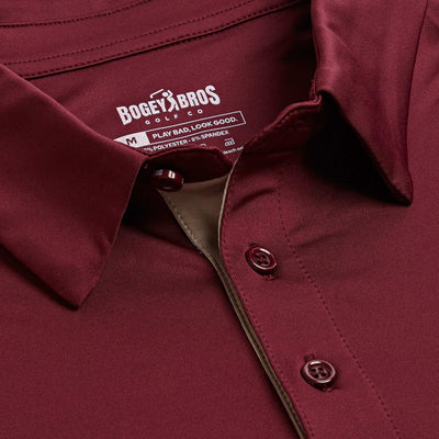 Solid Maroon - Golf Polo
