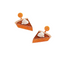 Thanksgiving Pumpkin Pie Enamel Post Earrings- OS