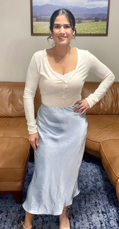 Silky Satin Maxi Skirt