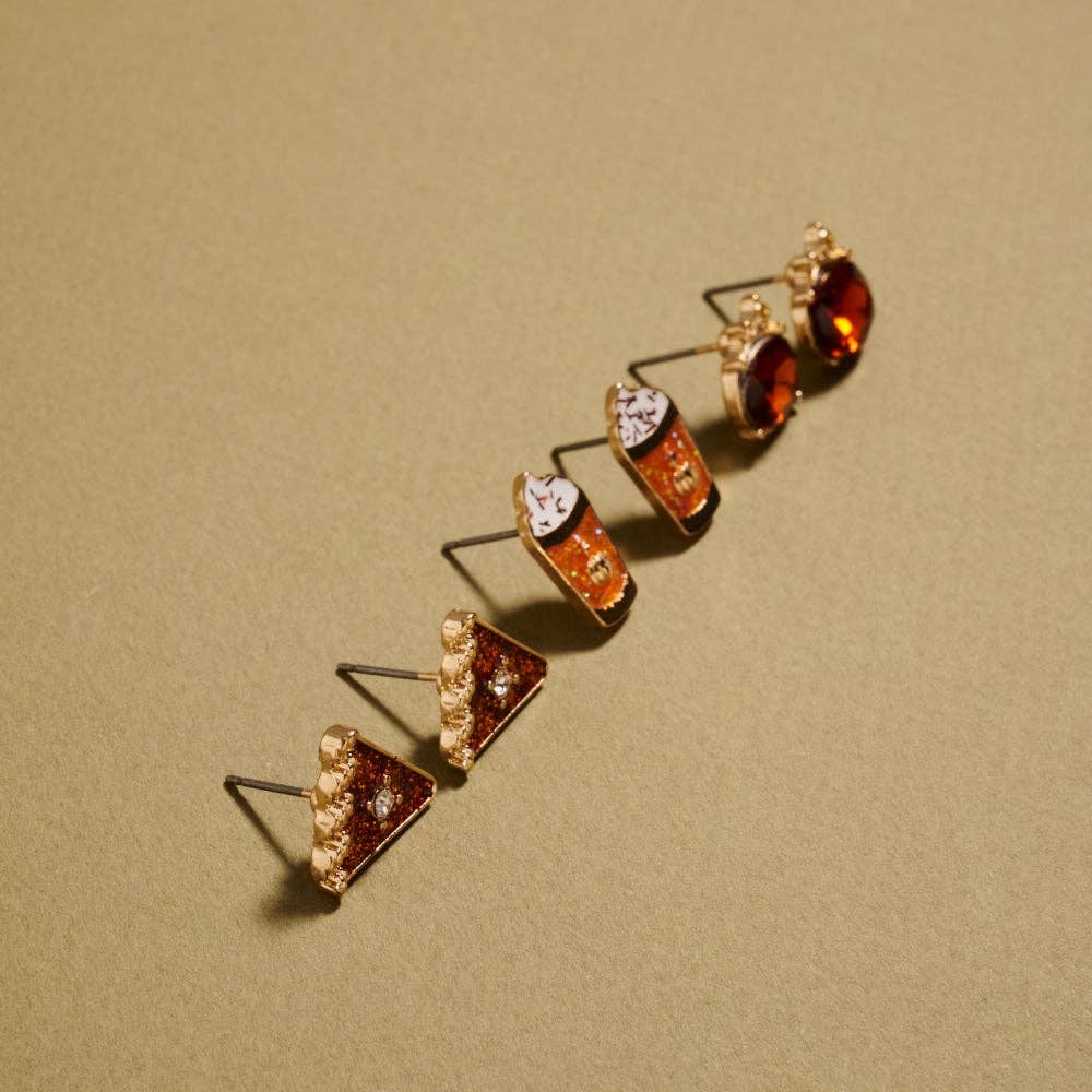 Fall Treat Trio Set Pumpkin Pie Latte- OS