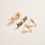 NYE Firework Champagne Rhinestone 3PC Earring Set- OS
